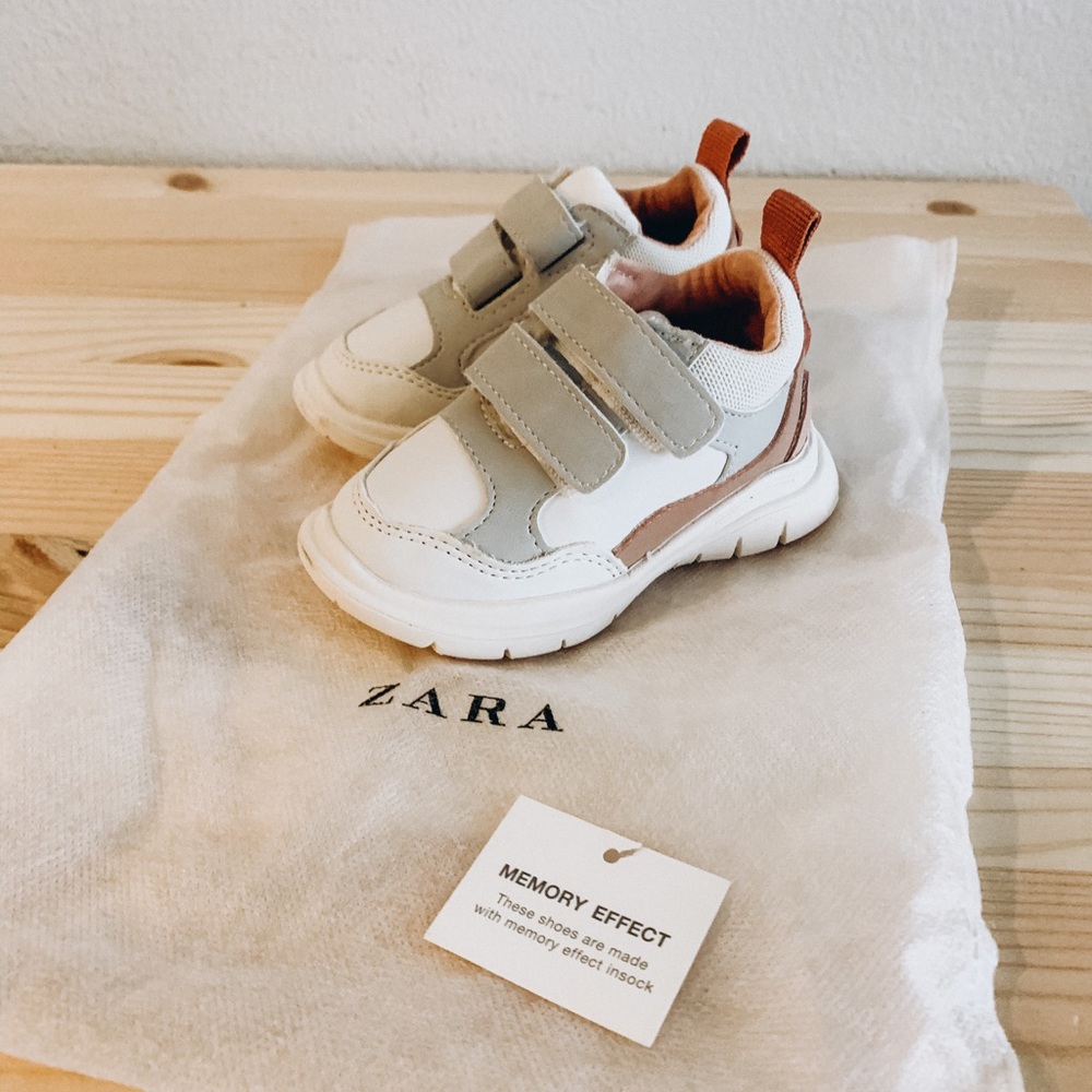 Zara Kids baby girl memory foam sneakers shoes